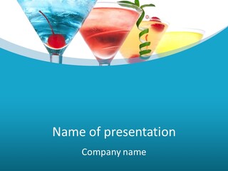 Refreshment Pineapple Fruit PowerPoint Template