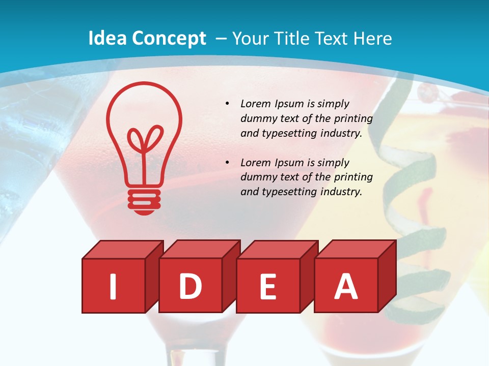 Refreshment Pineapple Fruit PowerPoint Template