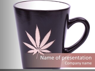 Cigarette Mug Cup PowerPoint Template