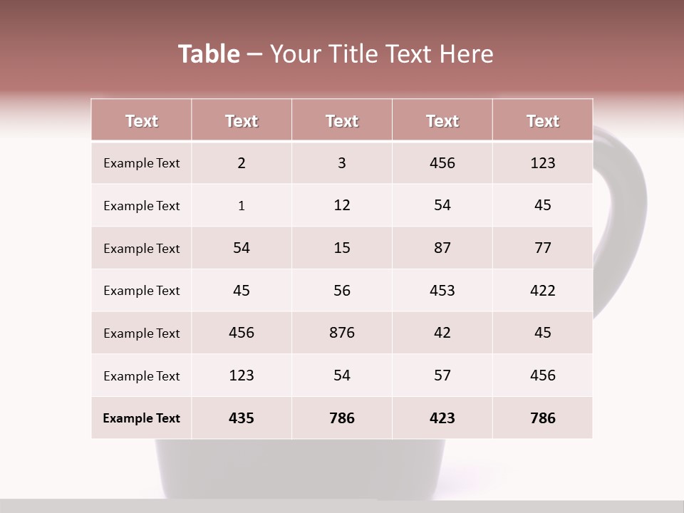 Cigarette Mug Cup PowerPoint Template