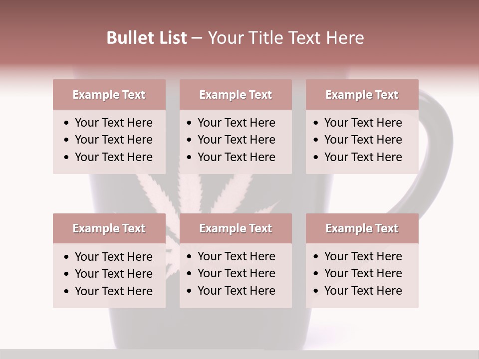 Cigarette Mug Cup PowerPoint Template