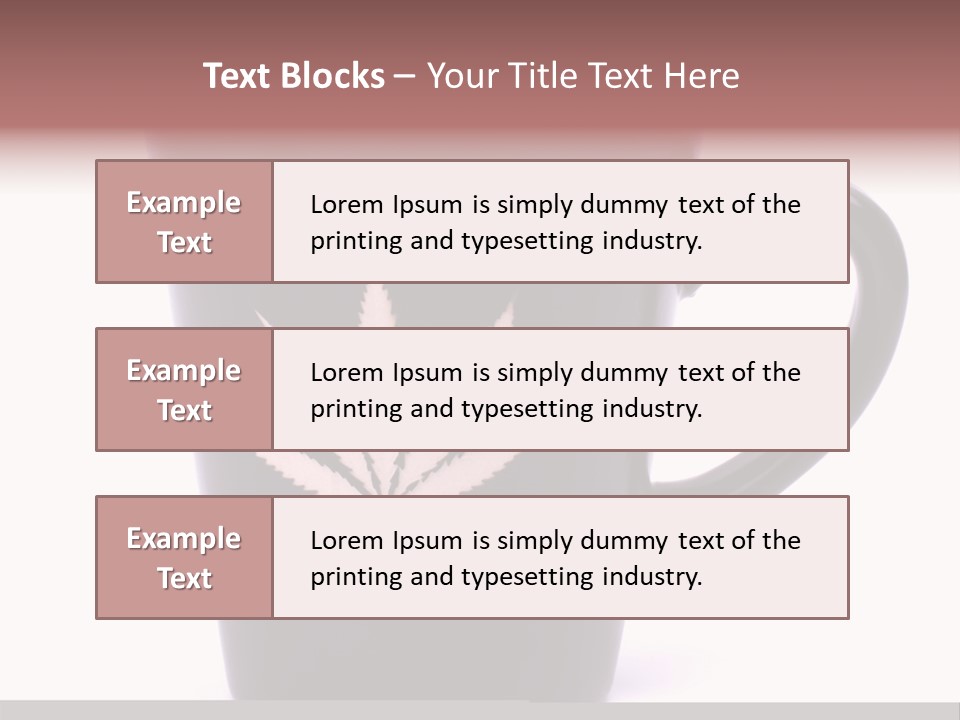 Cigarette Mug Cup PowerPoint Template