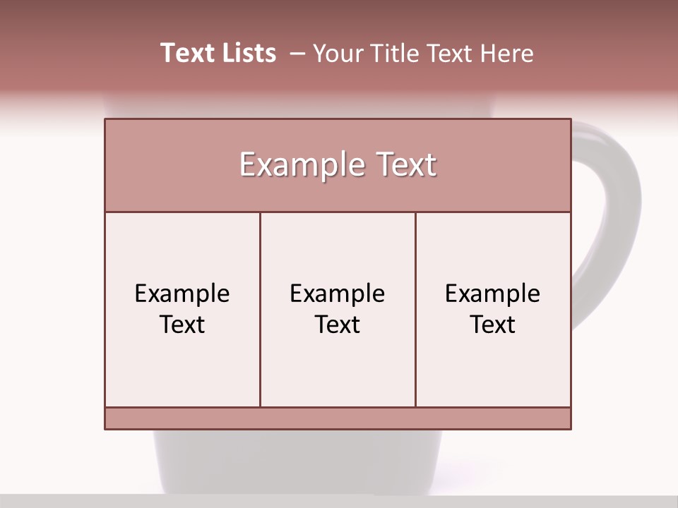 Cigarette Mug Cup PowerPoint Template