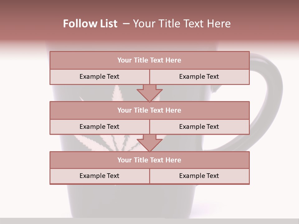 Cigarette Mug Cup PowerPoint Template