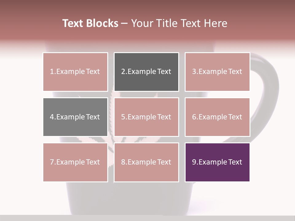Cigarette Mug Cup PowerPoint Template