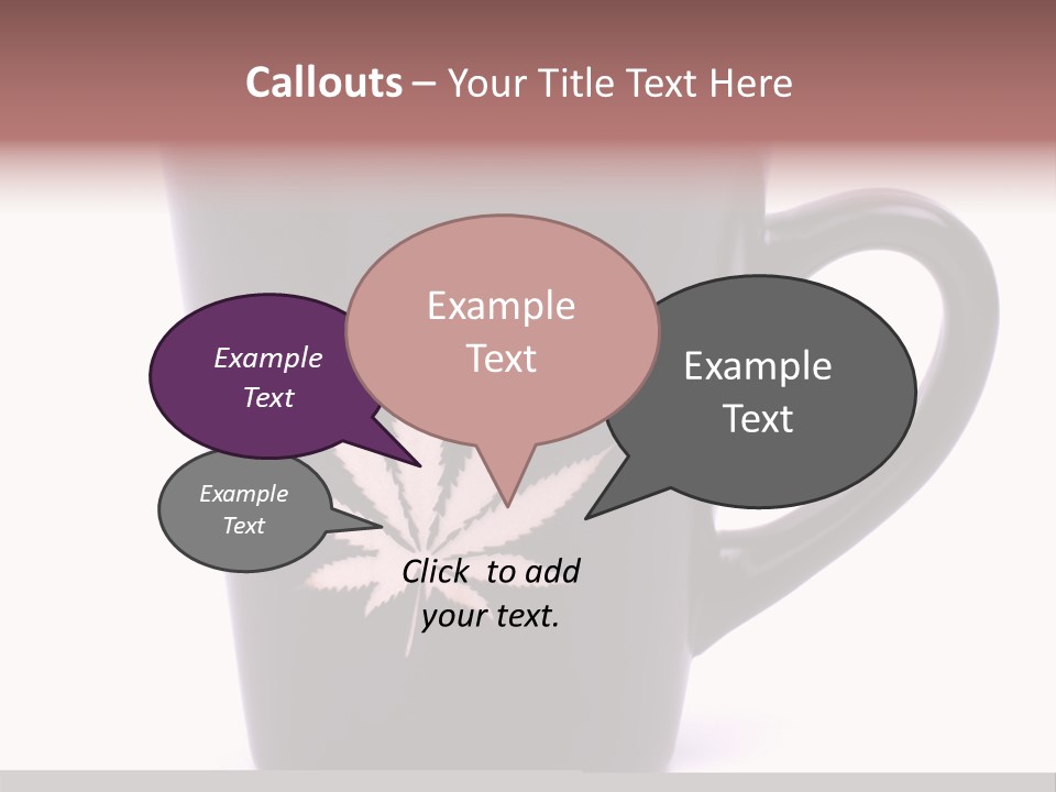 Cigarette Mug Cup PowerPoint Template