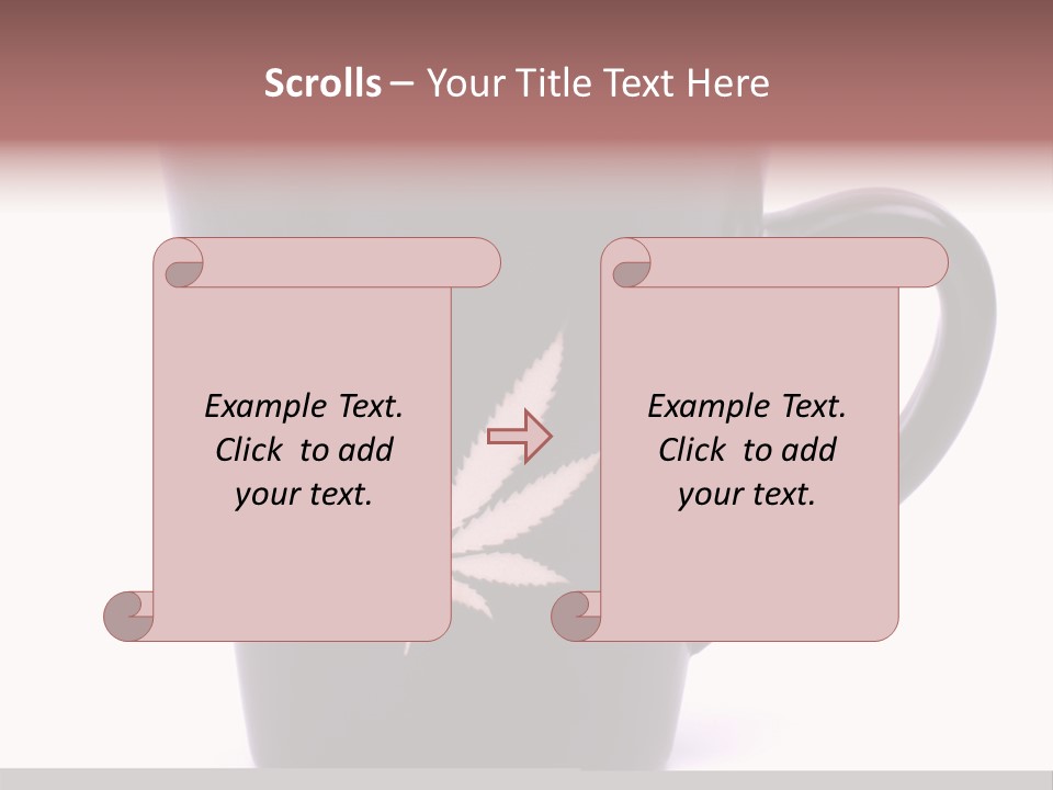 Cigarette Mug Cup PowerPoint Template