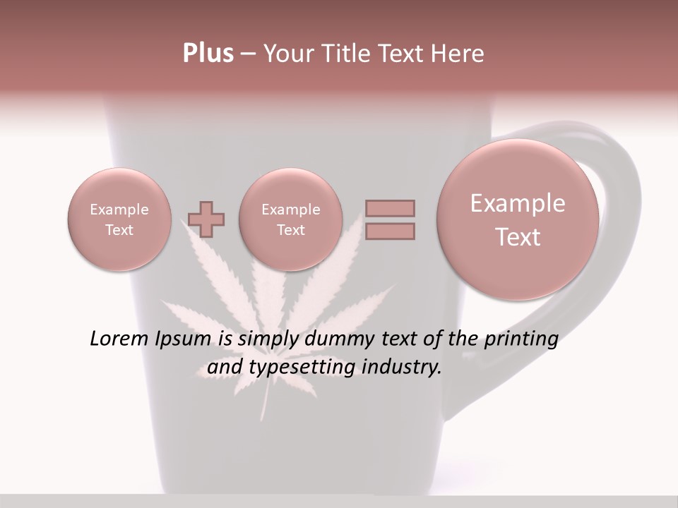 Cigarette Mug Cup PowerPoint Template
