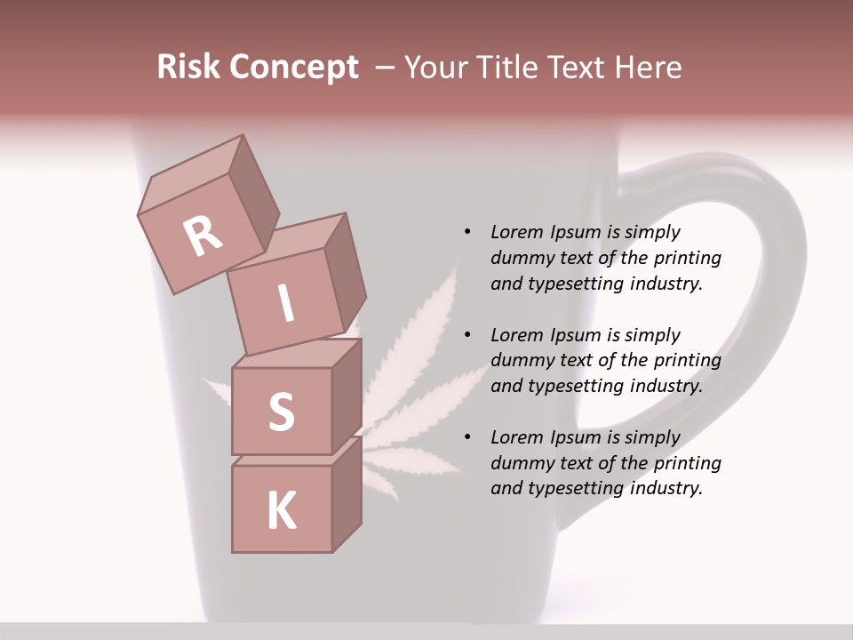 Cigarette Mug Cup PowerPoint Template