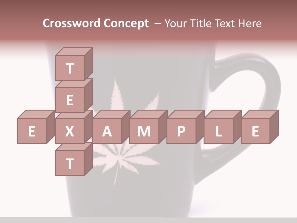 Cigarette Mug Cup PowerPoint Template