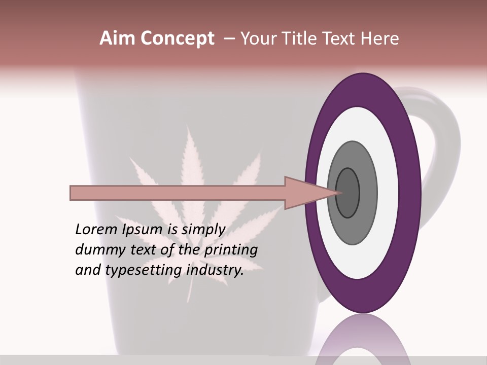 Cigarette Mug Cup PowerPoint Template