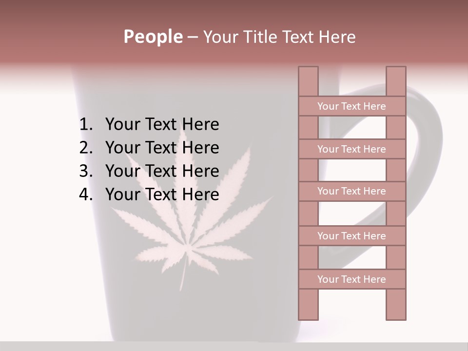 Cigarette Mug Cup PowerPoint Template