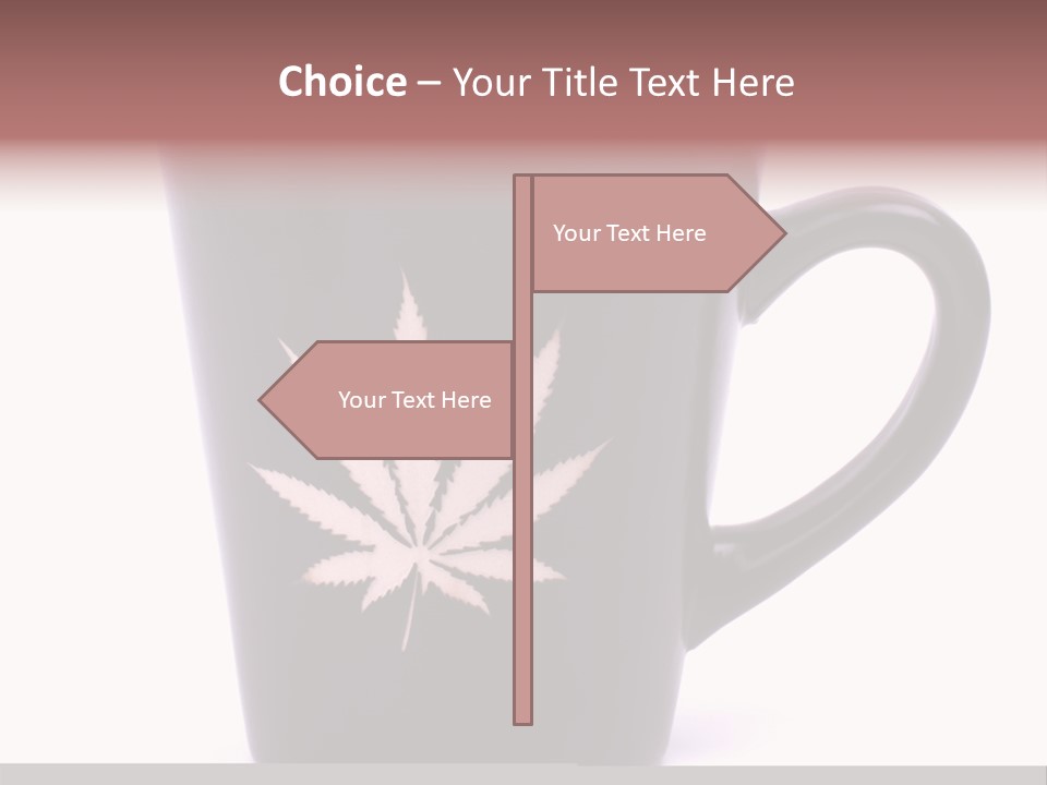 Cigarette Mug Cup PowerPoint Template
