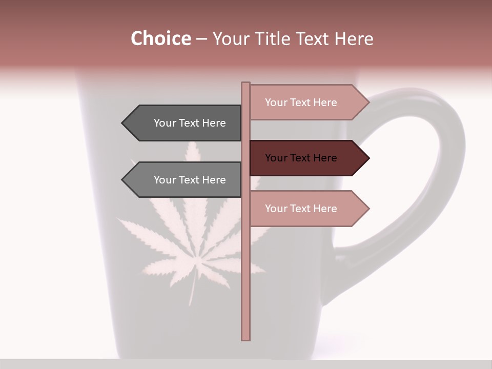 Cigarette Mug Cup PowerPoint Template