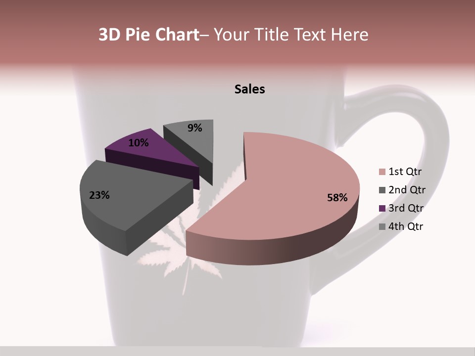 Cigarette Mug Cup PowerPoint Template