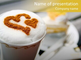 Wake Froth Brown PowerPoint Template