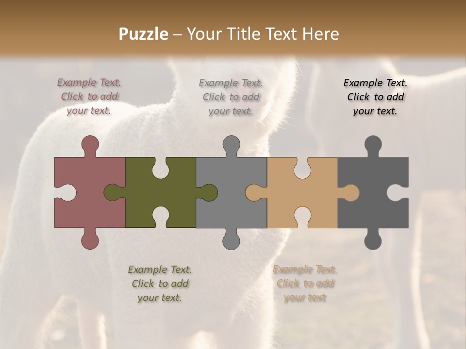 Seasonal Face Lamb PowerPoint Template