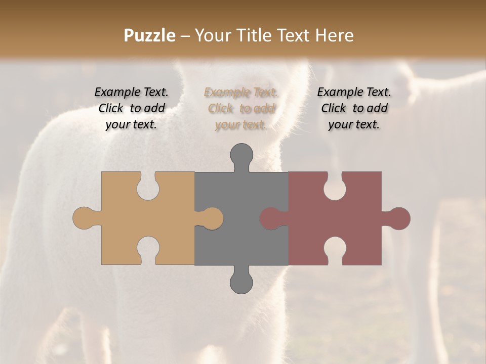 Seasonal Face Lamb PowerPoint Template