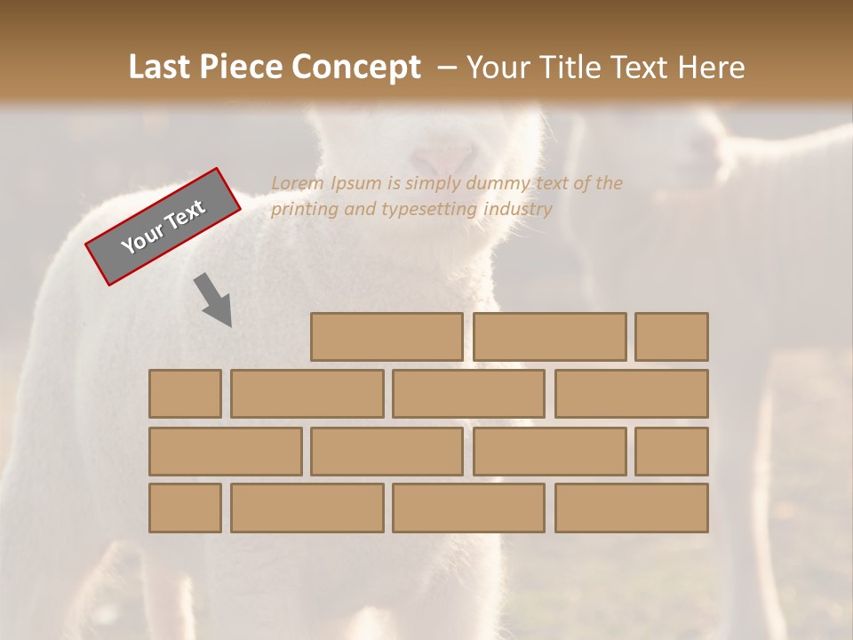 Seasonal Face Lamb PowerPoint Template