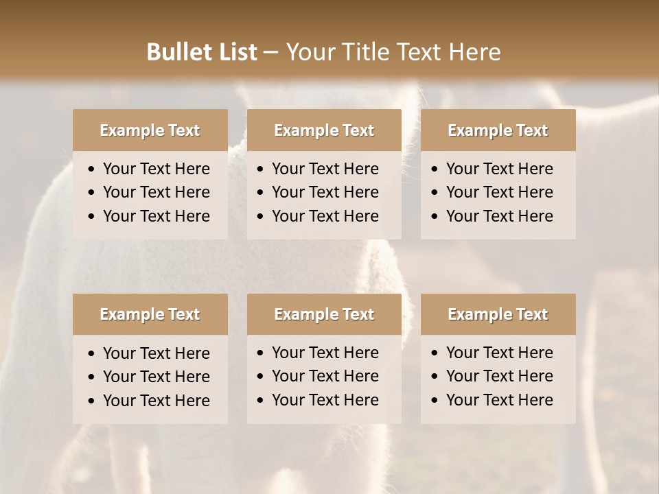 Seasonal Face Lamb PowerPoint Template