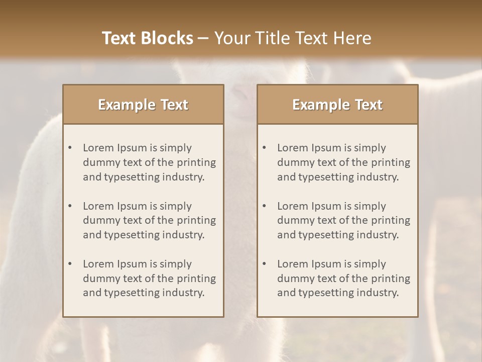 Seasonal Face Lamb PowerPoint Template