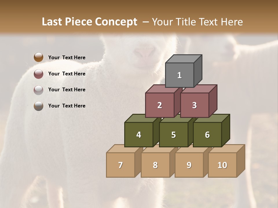 Seasonal Face Lamb PowerPoint Template