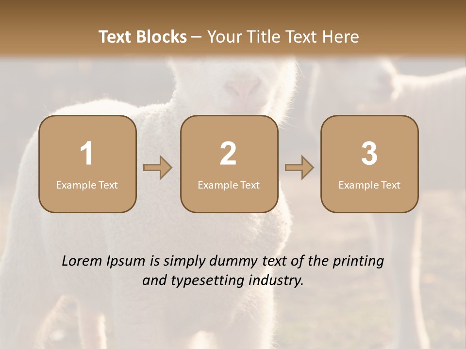 Seasonal Face Lamb PowerPoint Template