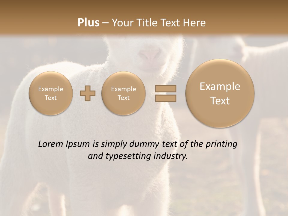 Seasonal Face Lamb PowerPoint Template