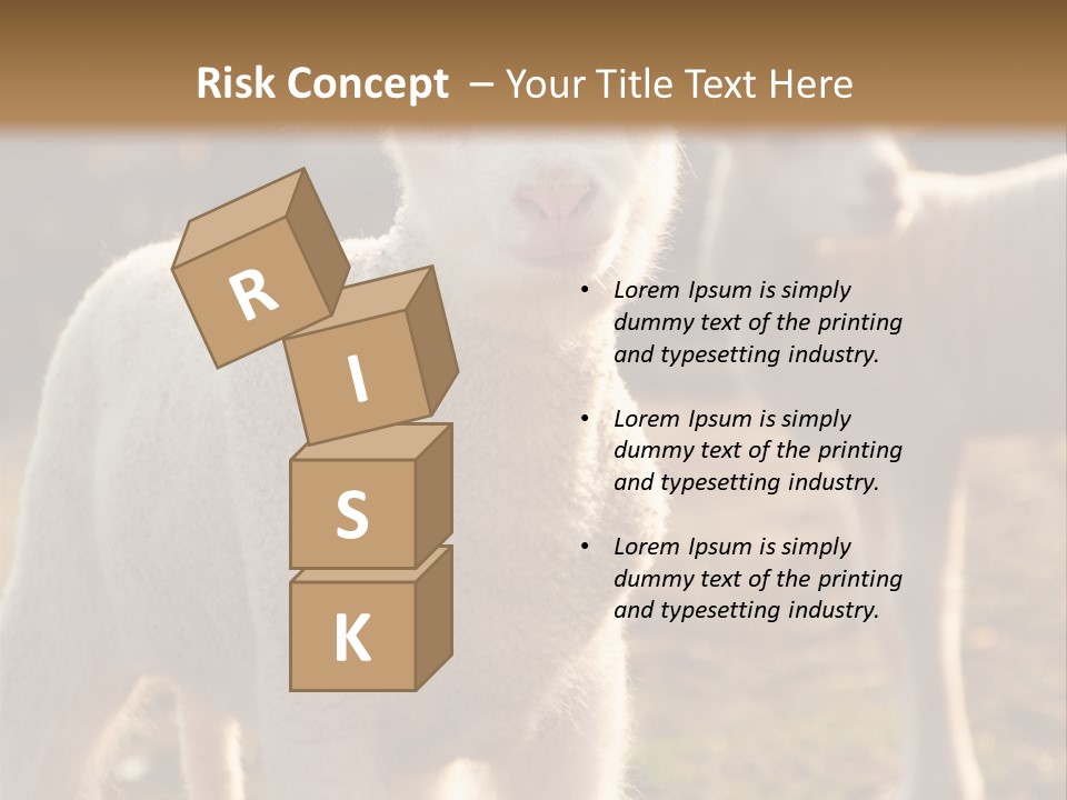 Seasonal Face Lamb PowerPoint Template