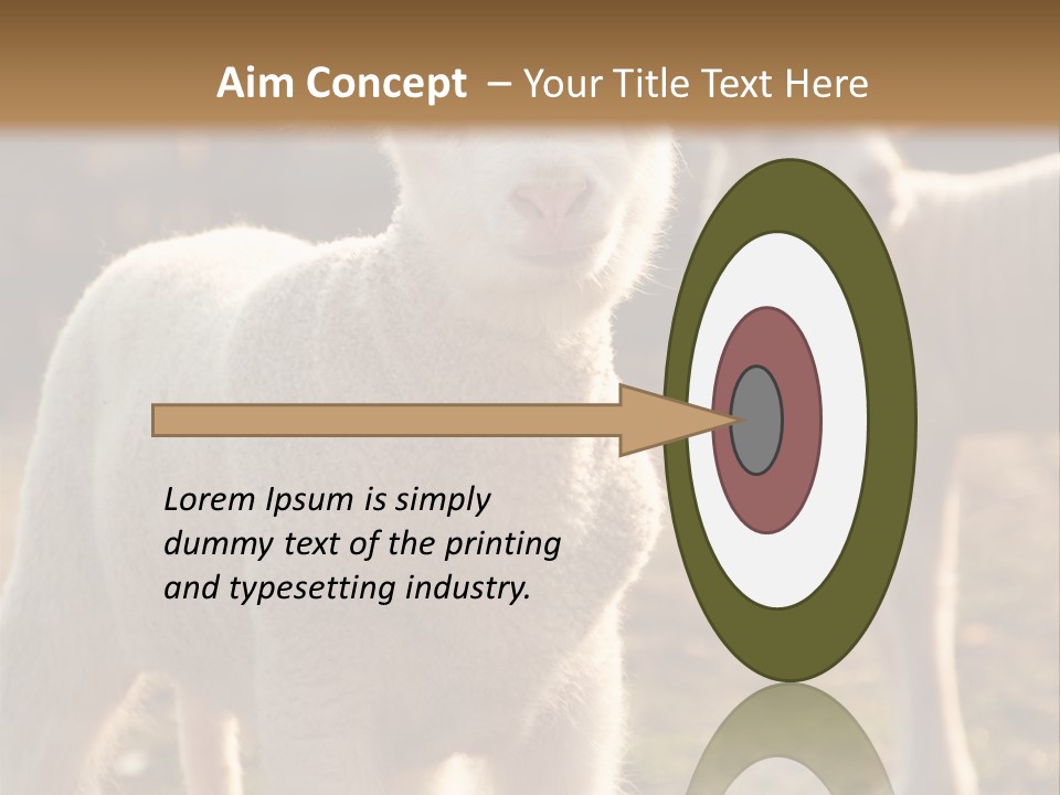 Seasonal Face Lamb PowerPoint Template