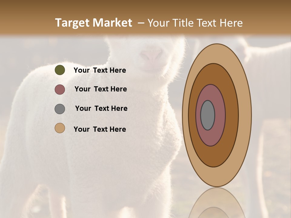 Seasonal Face Lamb PowerPoint Template