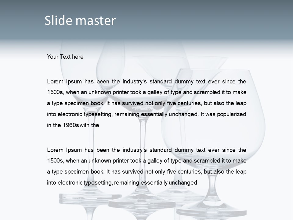 Crystal Bar Still PowerPoint Template