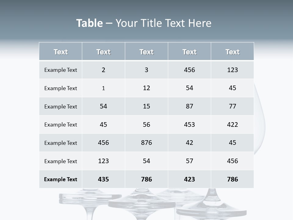 Crystal Bar Still PowerPoint Template