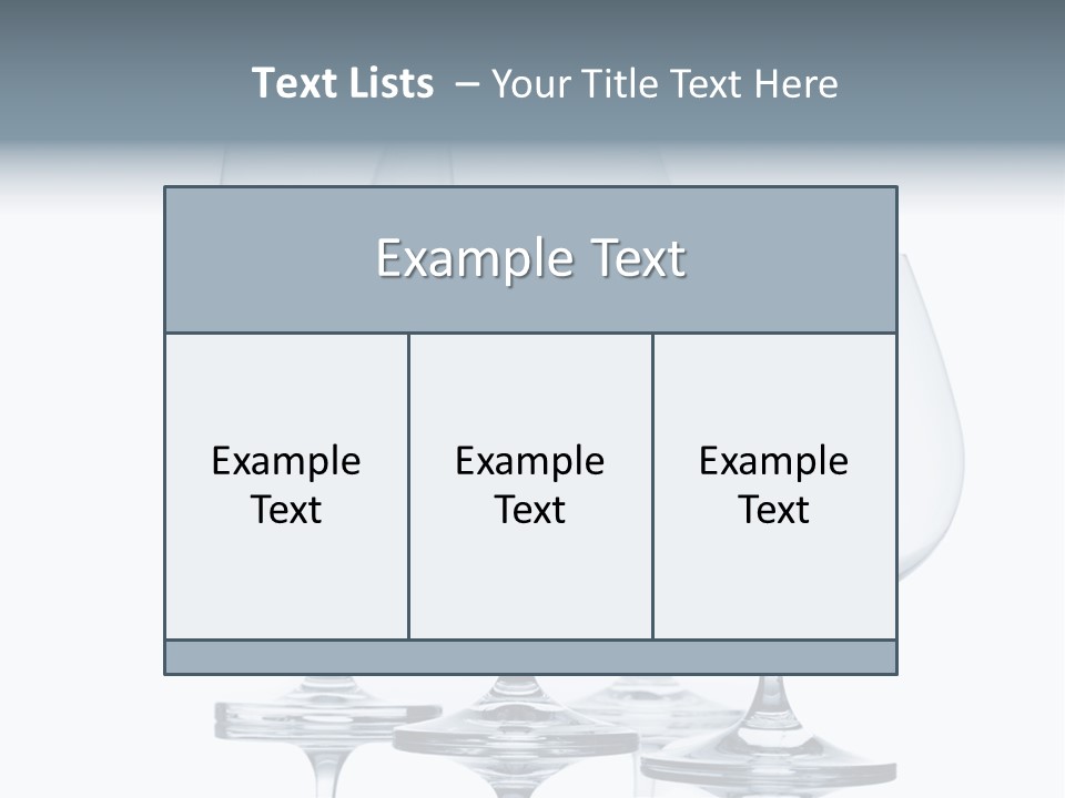 Crystal Bar Still PowerPoint Template