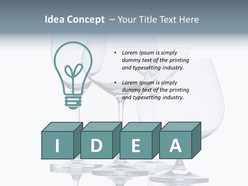 Crystal Bar Still PowerPoint Template