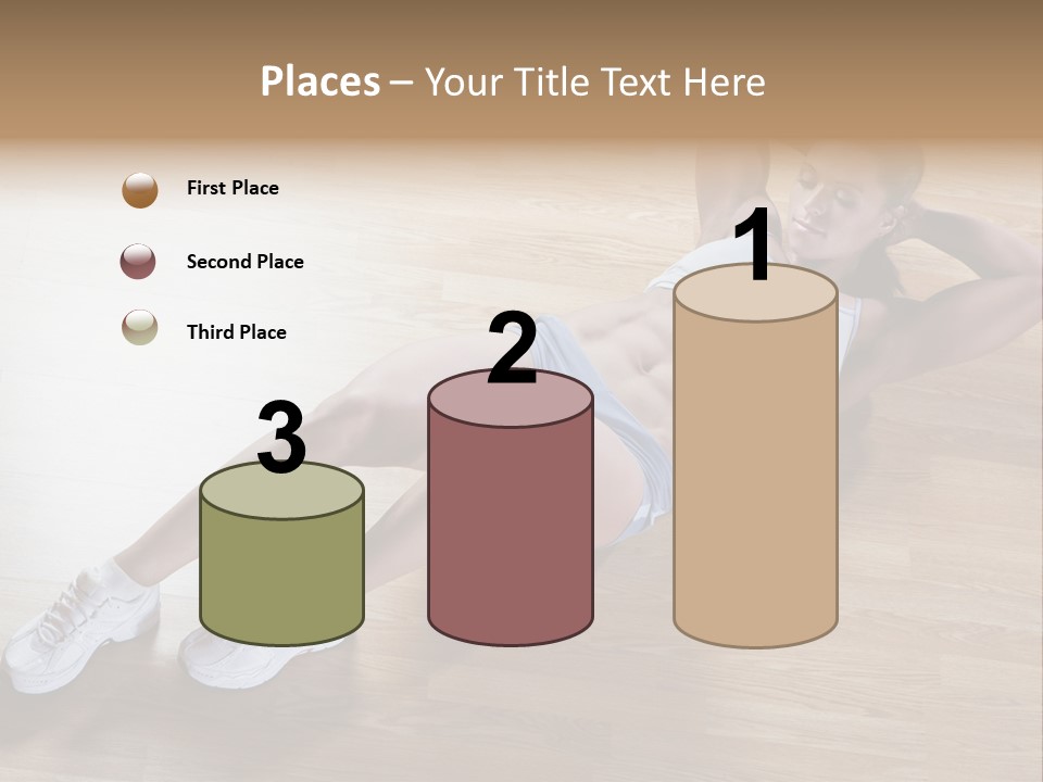 Girl Routine Bra PowerPoint Template