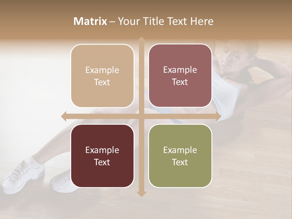 Girl Routine Bra PowerPoint Template