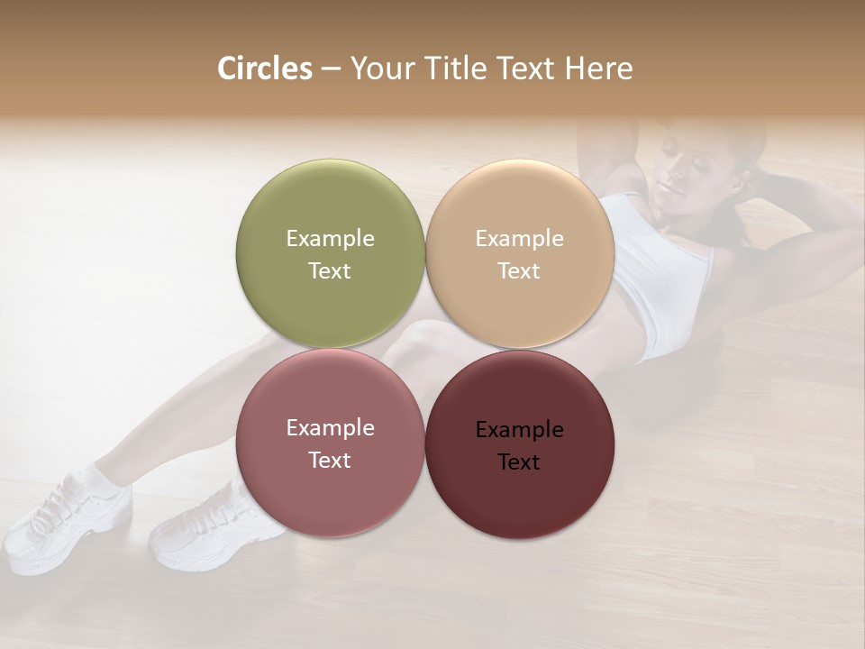 Girl Routine Bra PowerPoint Template