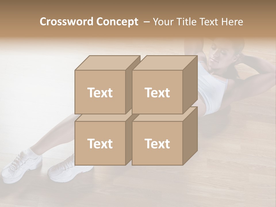 Girl Routine Bra PowerPoint Template