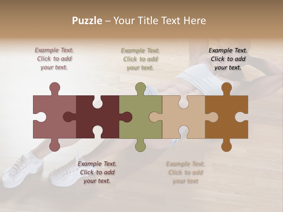 Girl Routine Bra PowerPoint Template