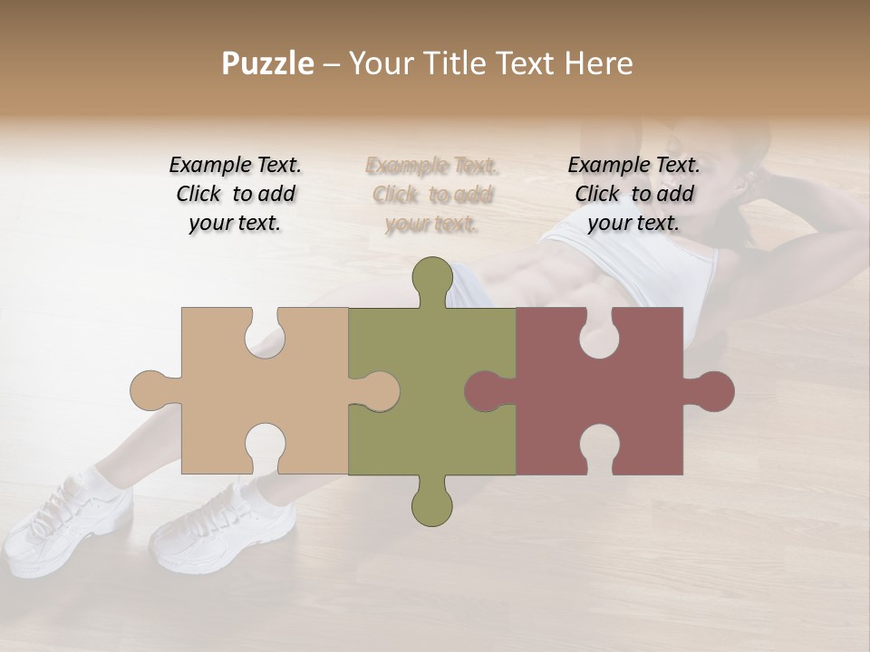 Girl Routine Bra PowerPoint Template