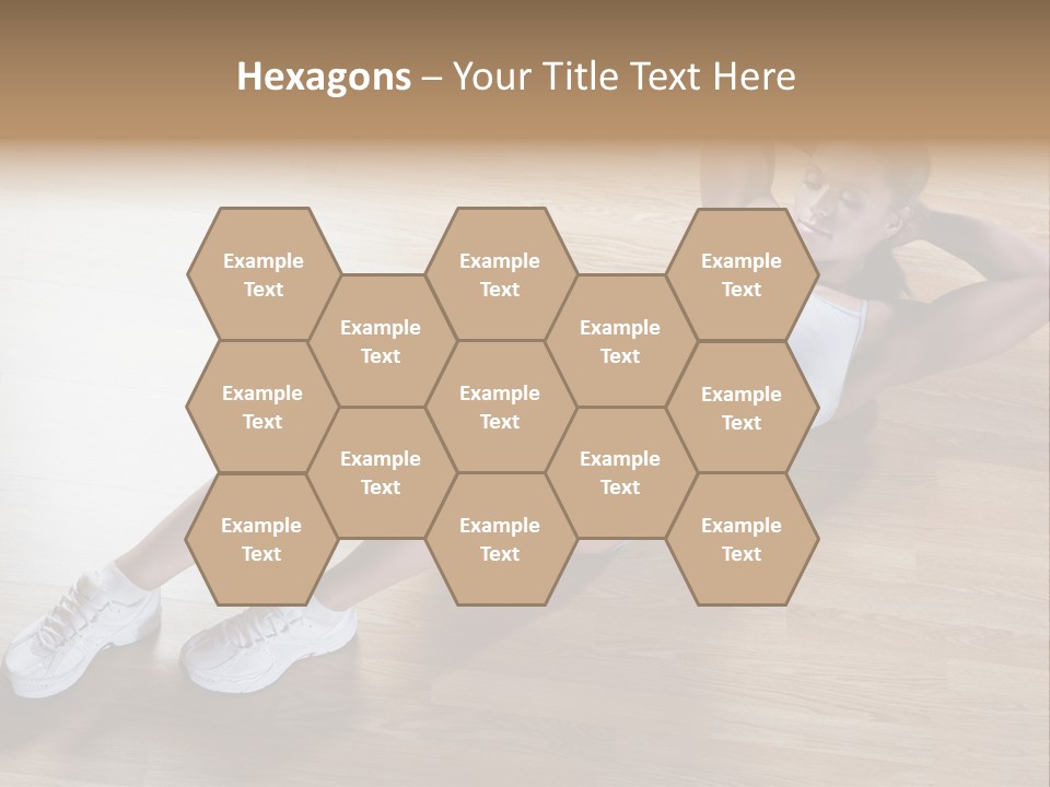 Girl Routine Bra PowerPoint Template