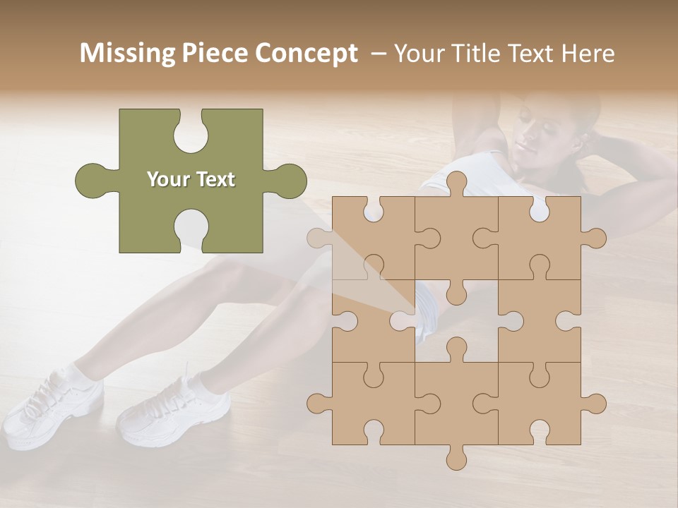 Girl Routine Bra PowerPoint Template