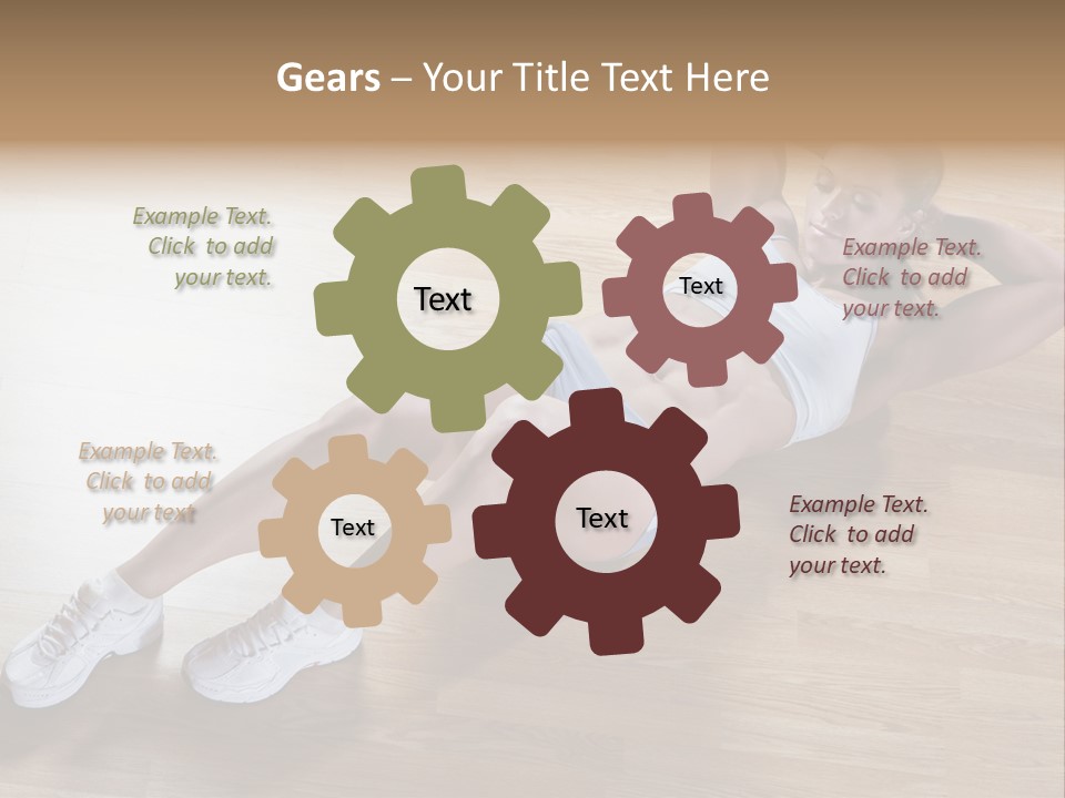 Girl Routine Bra PowerPoint Template