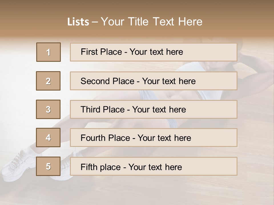Girl Routine Bra PowerPoint Template