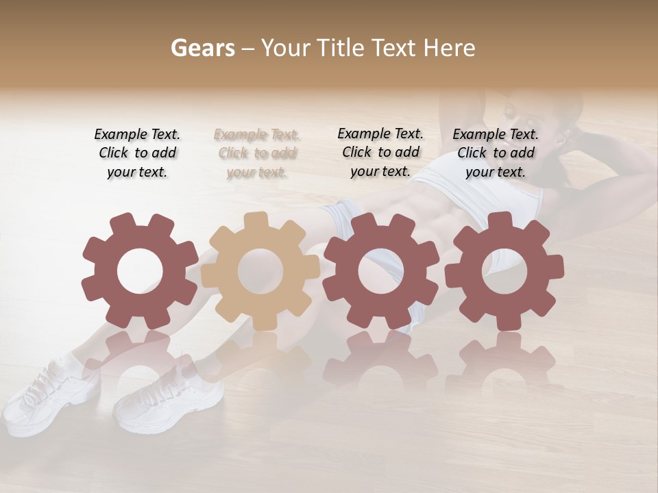 Girl Routine Bra PowerPoint Template