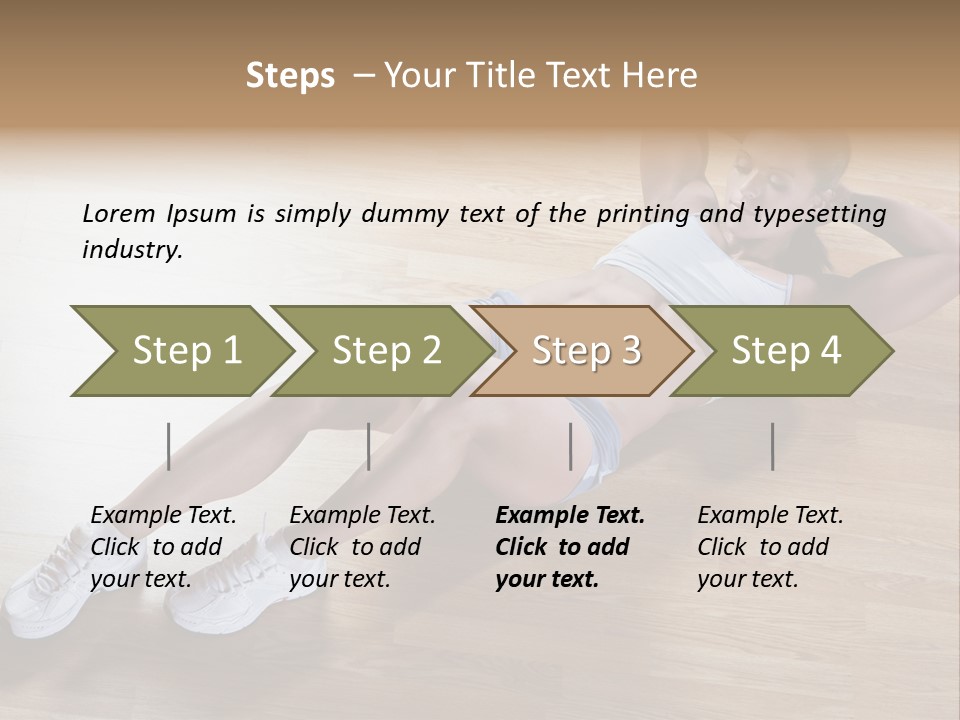Girl Routine Bra PowerPoint Template