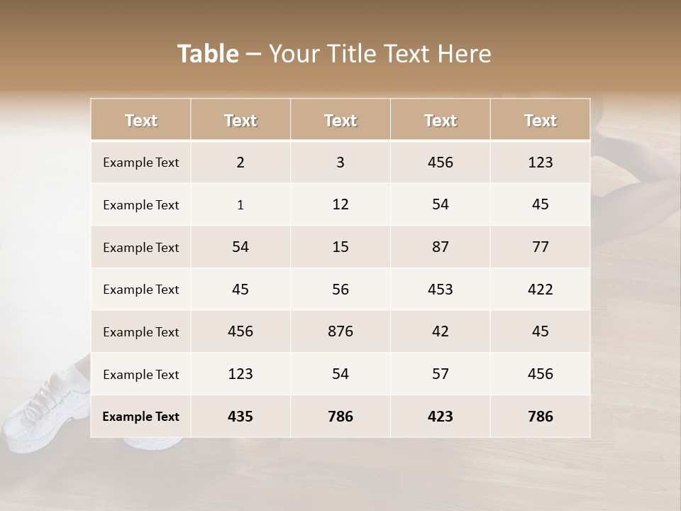 Girl Routine Bra PowerPoint Template