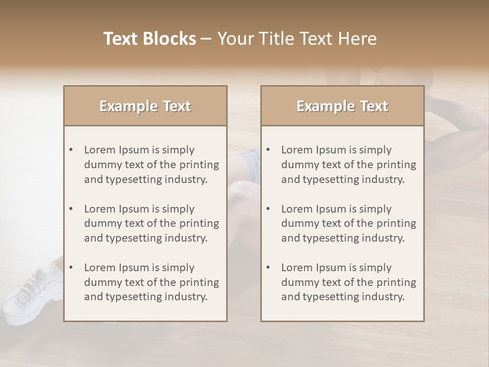 Girl Routine Bra PowerPoint Template