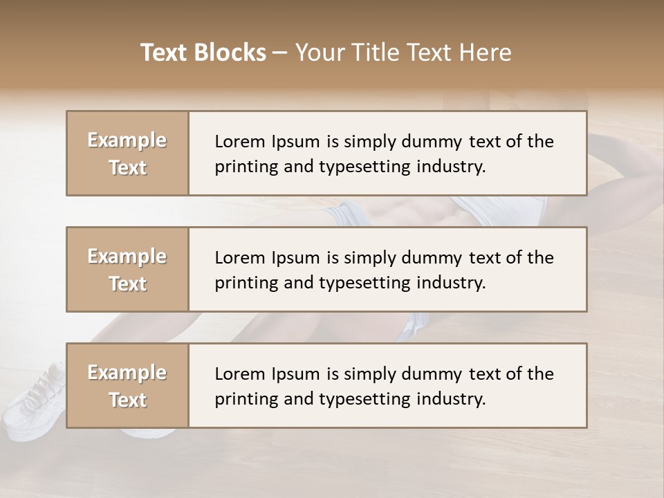 Girl Routine Bra PowerPoint Template